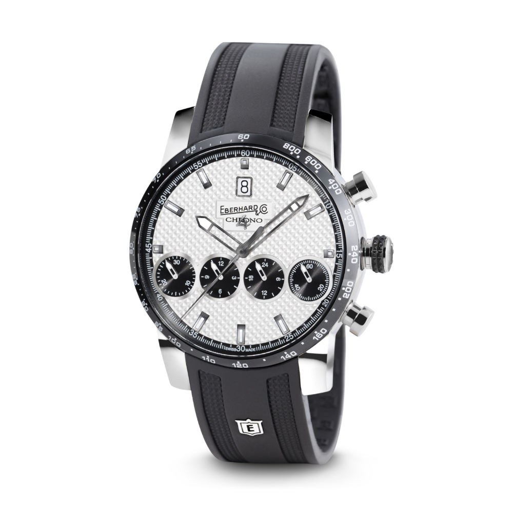 Eberhard Chrono 4 21-42 31073.05/CN CU quadrante bianco contatori neri