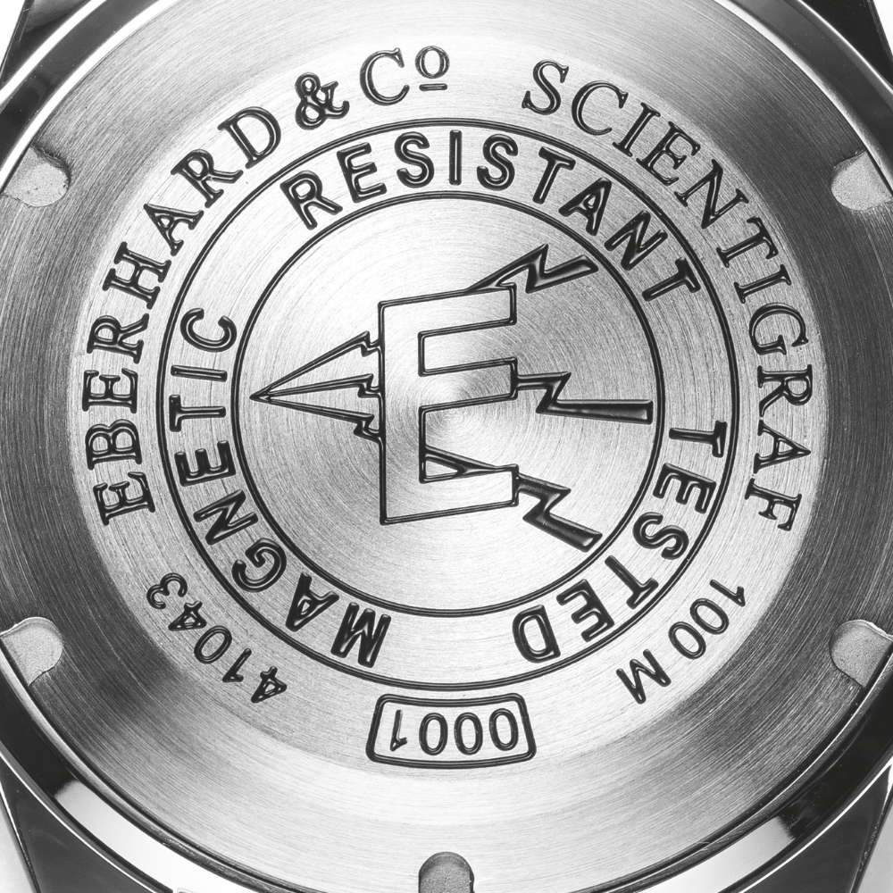 Eberhard Scientigraf 41043.01 CP cinturino in pelle nera