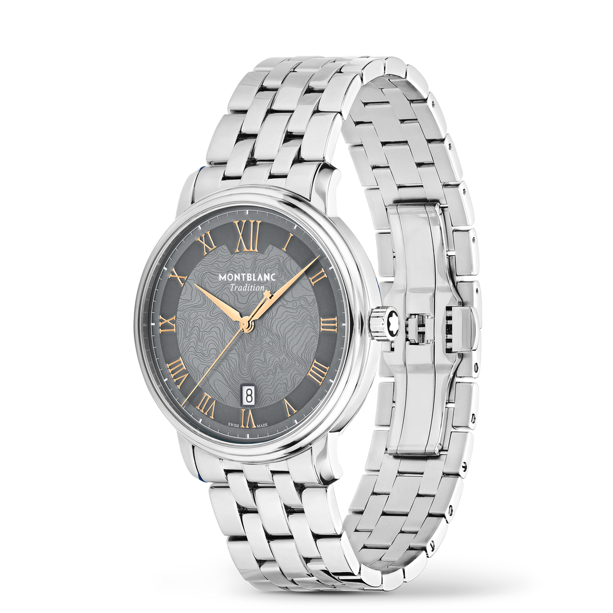 Montblanc Tradition Automatic Date 40 mm MB132433 vista di tre quarti