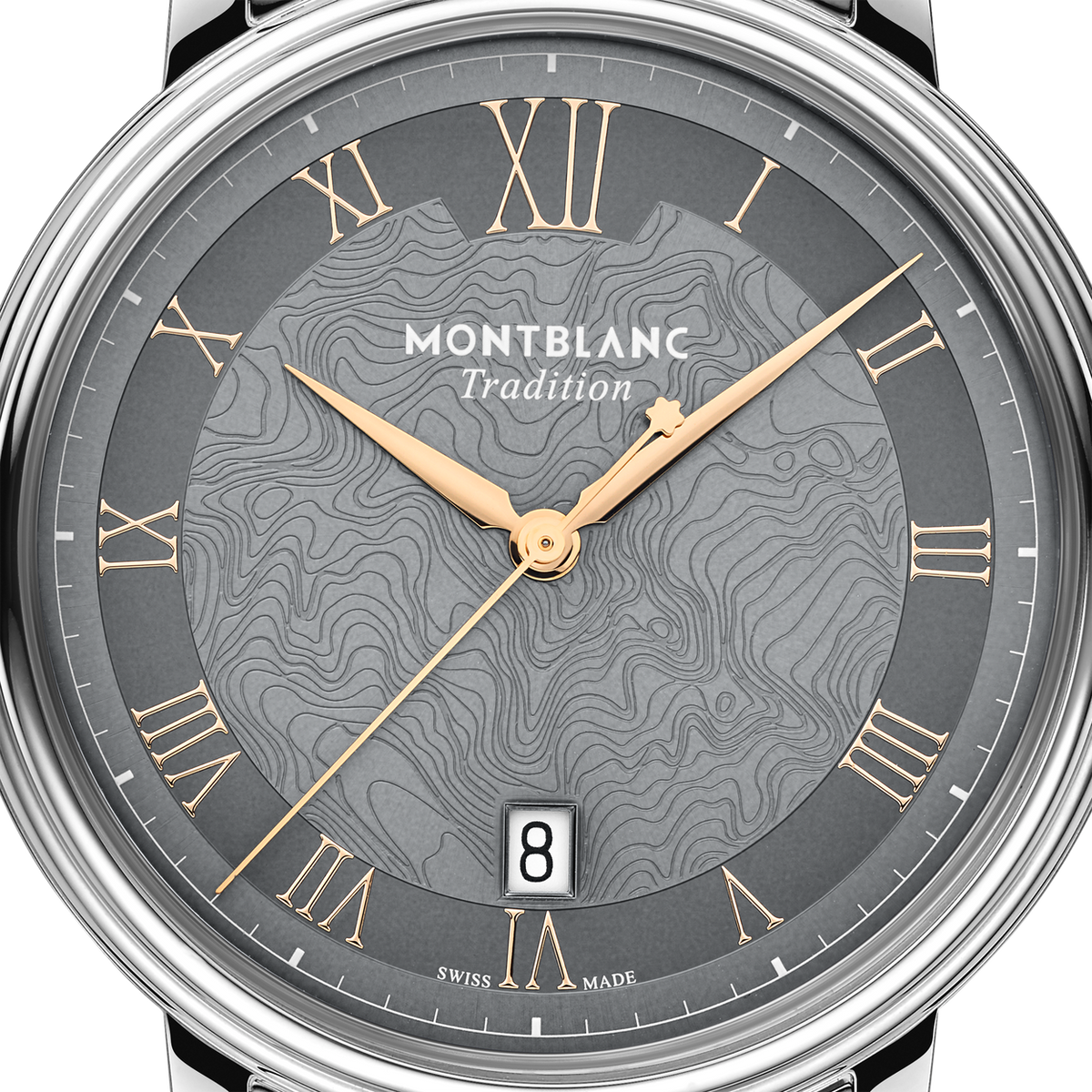 Montblanc Tradition Automatic Date 40 mm MB132433 dettaglio del quadrante