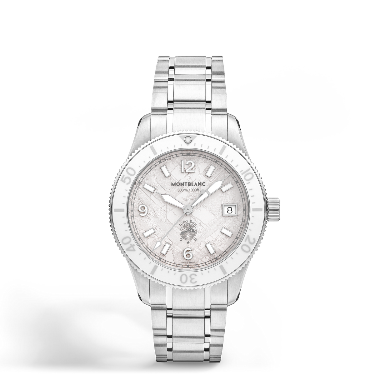 Montblanc Iced Sea Automatic Date 0 Oxygen MB134024 vista frontale