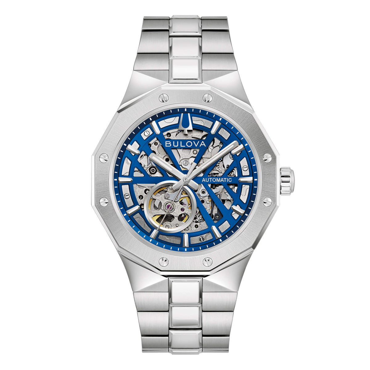Bulova 96A352 Octagon Prestige Automatic, vista frontale