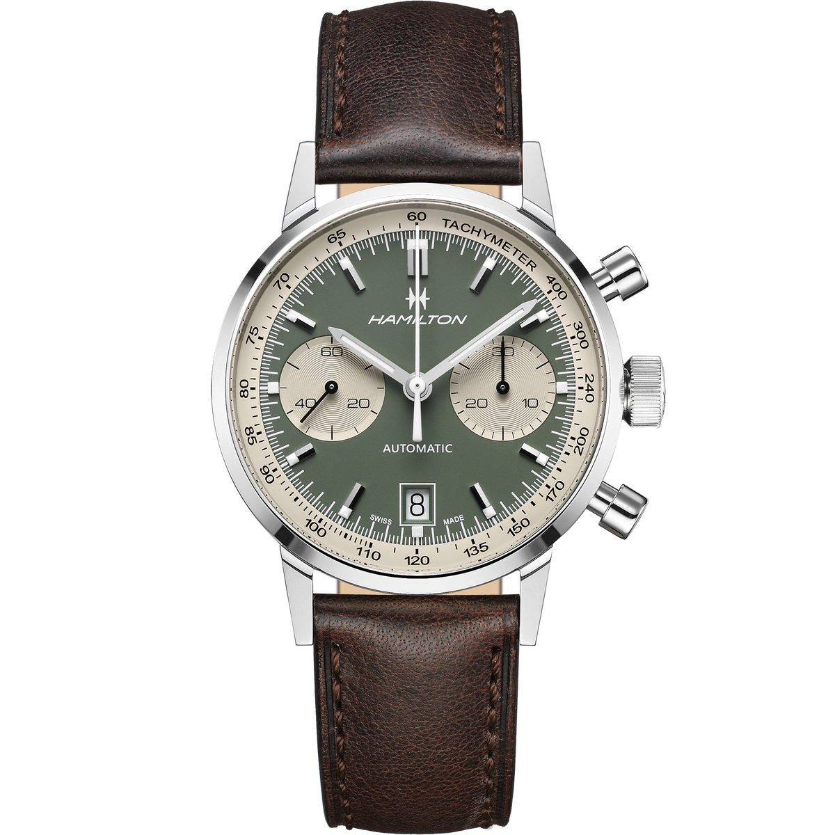 Hamilton American Classic Intra-Matic Auto Chrono H38416560 quadrante verde