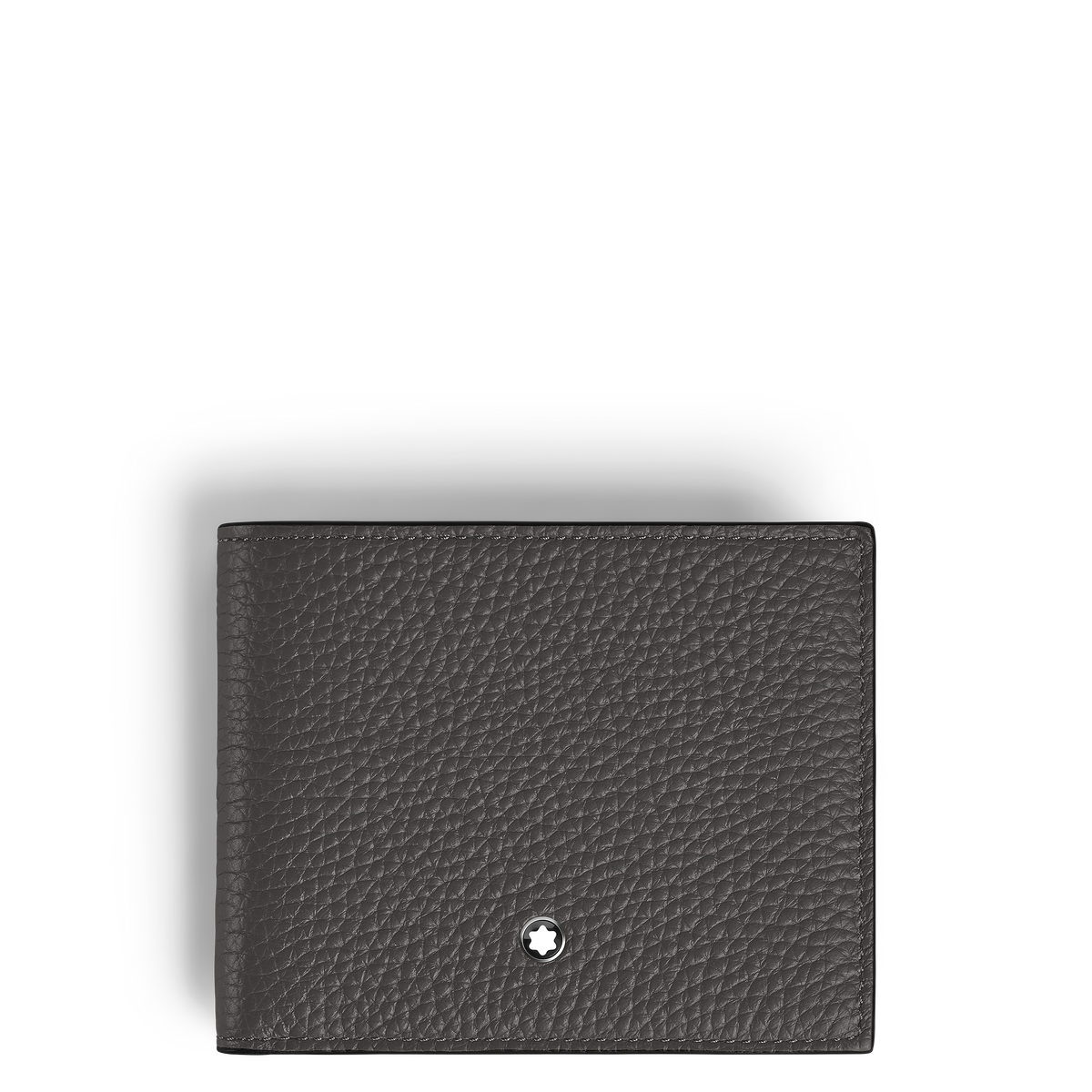 Montblanc Portafoglio 6 Tasche in Pelle con Grana