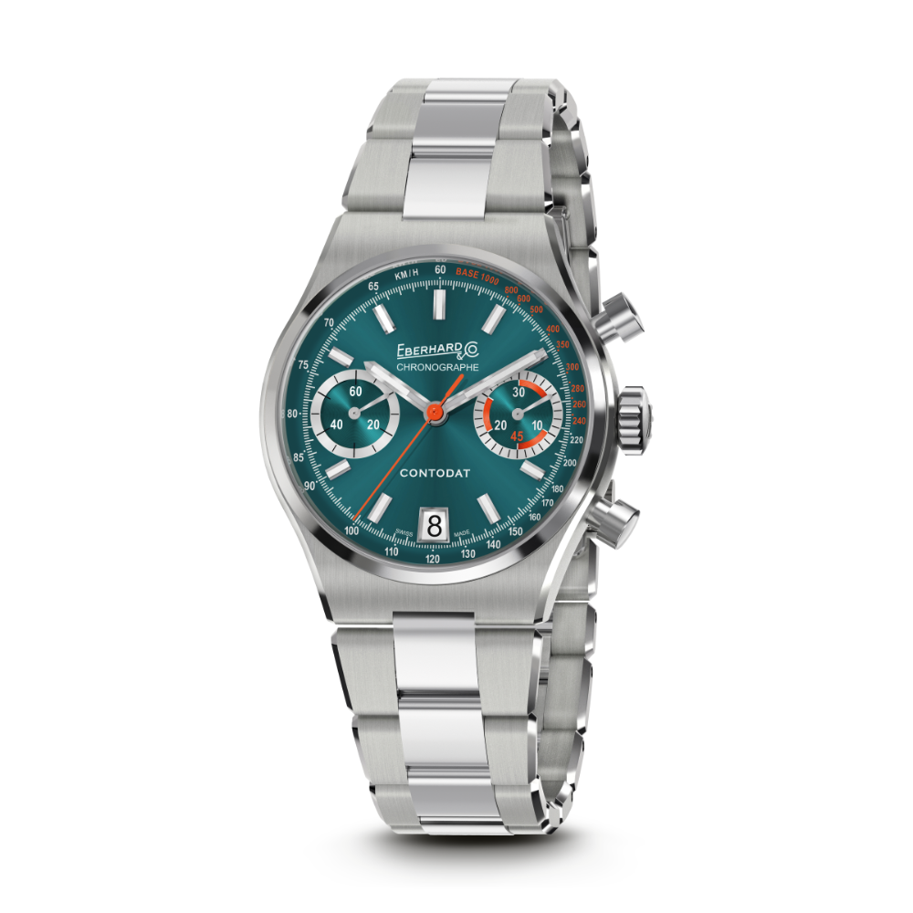 Eberhard Contodat Chronographe 31156.02 CA2C quadrante verde