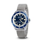 Eberhard Scafograf 200 MCMLIX 41047.04 CAM2C quadrante blu bracciale milanese