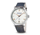 Eberhard 1887 Remontage Manuel 21028.02 CT quadrante bianco clous de Paris indici dorati