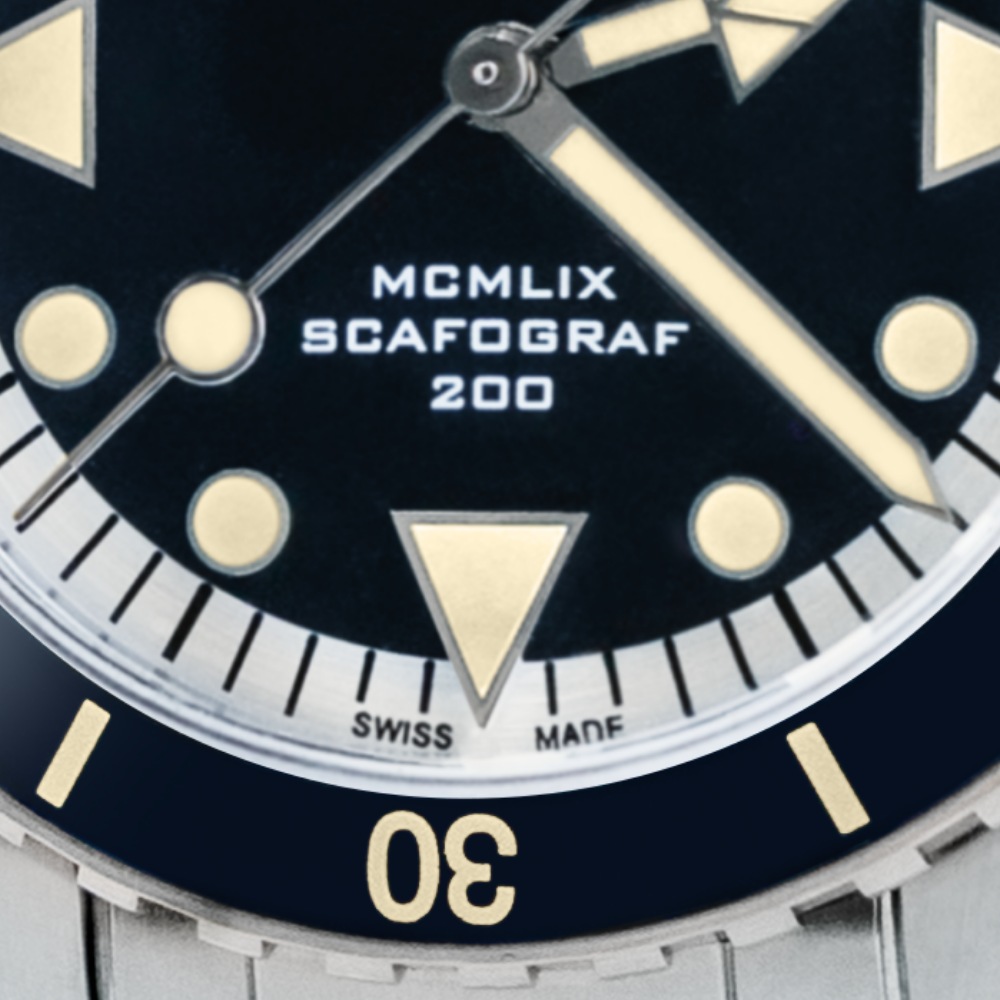 Eberhard Scafograf 200 MCMLIX 41047.02 CA2C fondello con stella marina