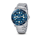 Eberhard Scafograf 200 Onde Bleue 41046.01 CA2C quadrante blu a onde bracciale acciaio