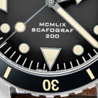 Eberhard Scafograf 200 MCMLIX 41047.01 CP cinturino in pelle vintage