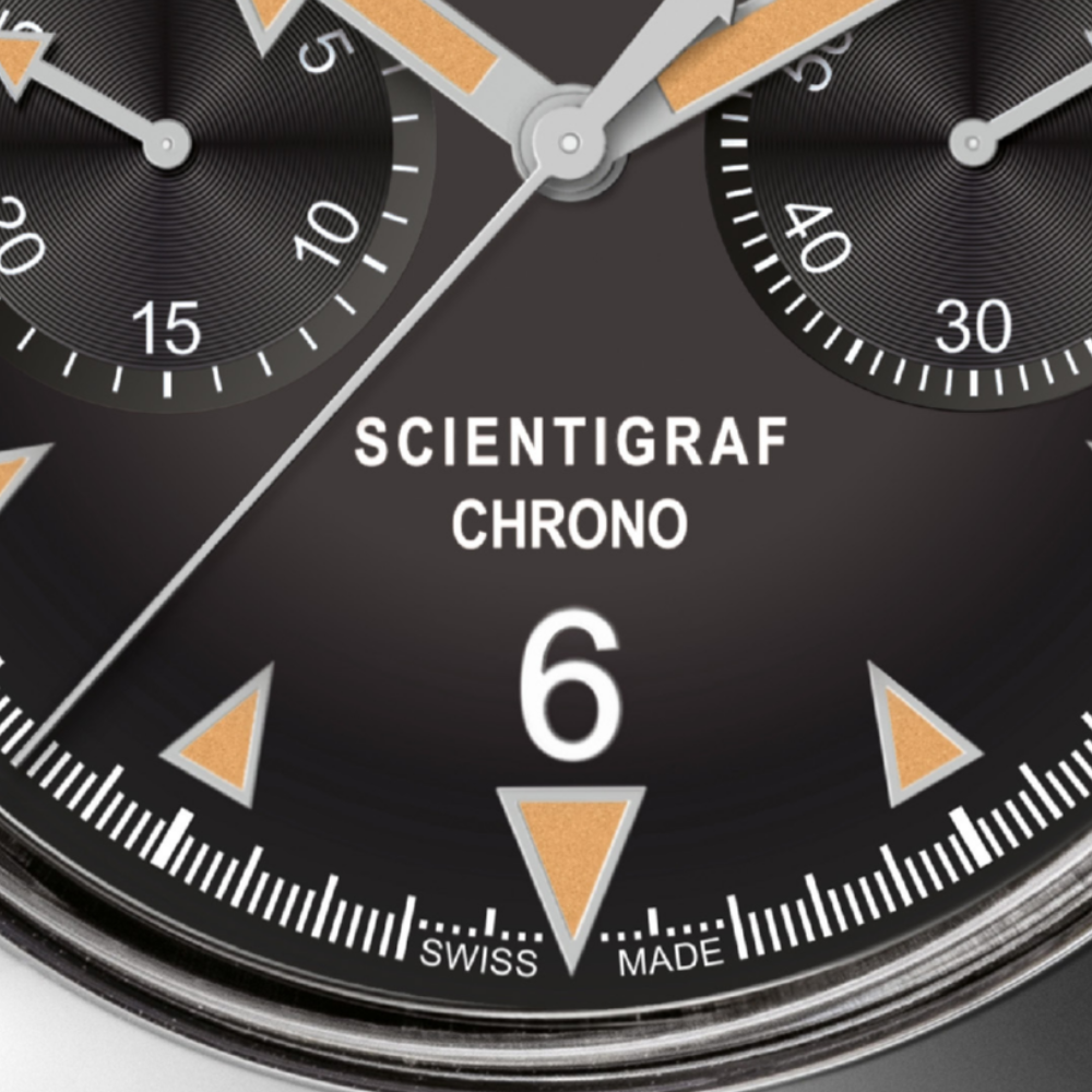 Eberhard Scientigraf Chrono 31077.02 CA2C fondello con disegno 1961