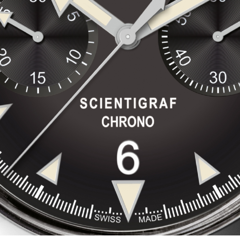 Eberhard Scientigraf Chrono 31077.01 CA2C fondello con disegno 1961