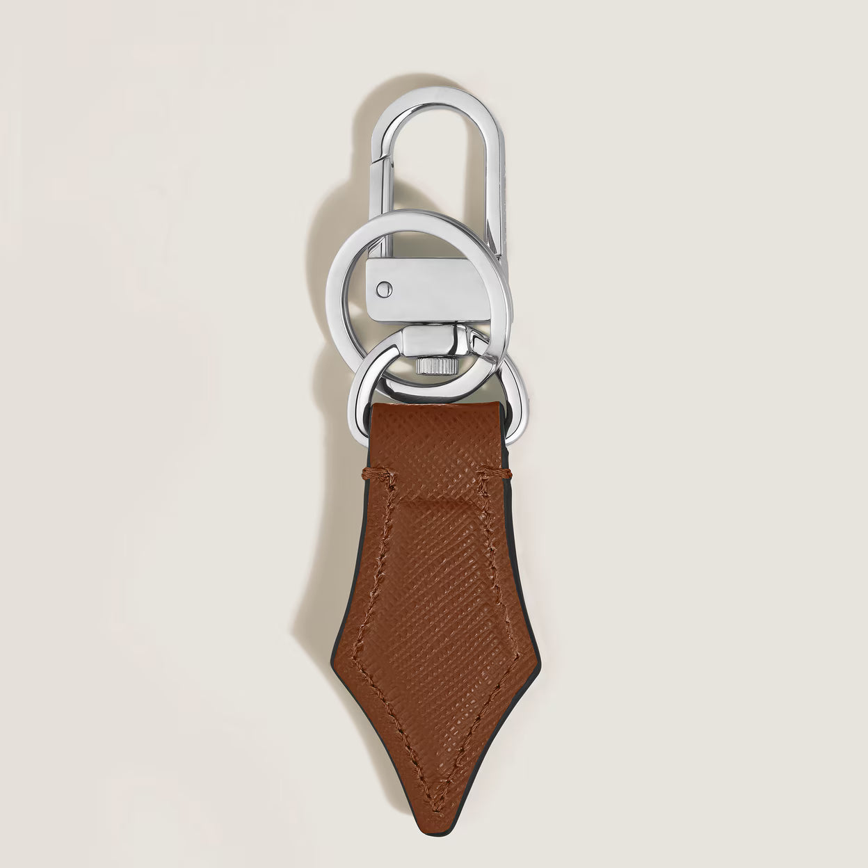 Portachiavi a Forma di Pennino in Pelle Sartorial