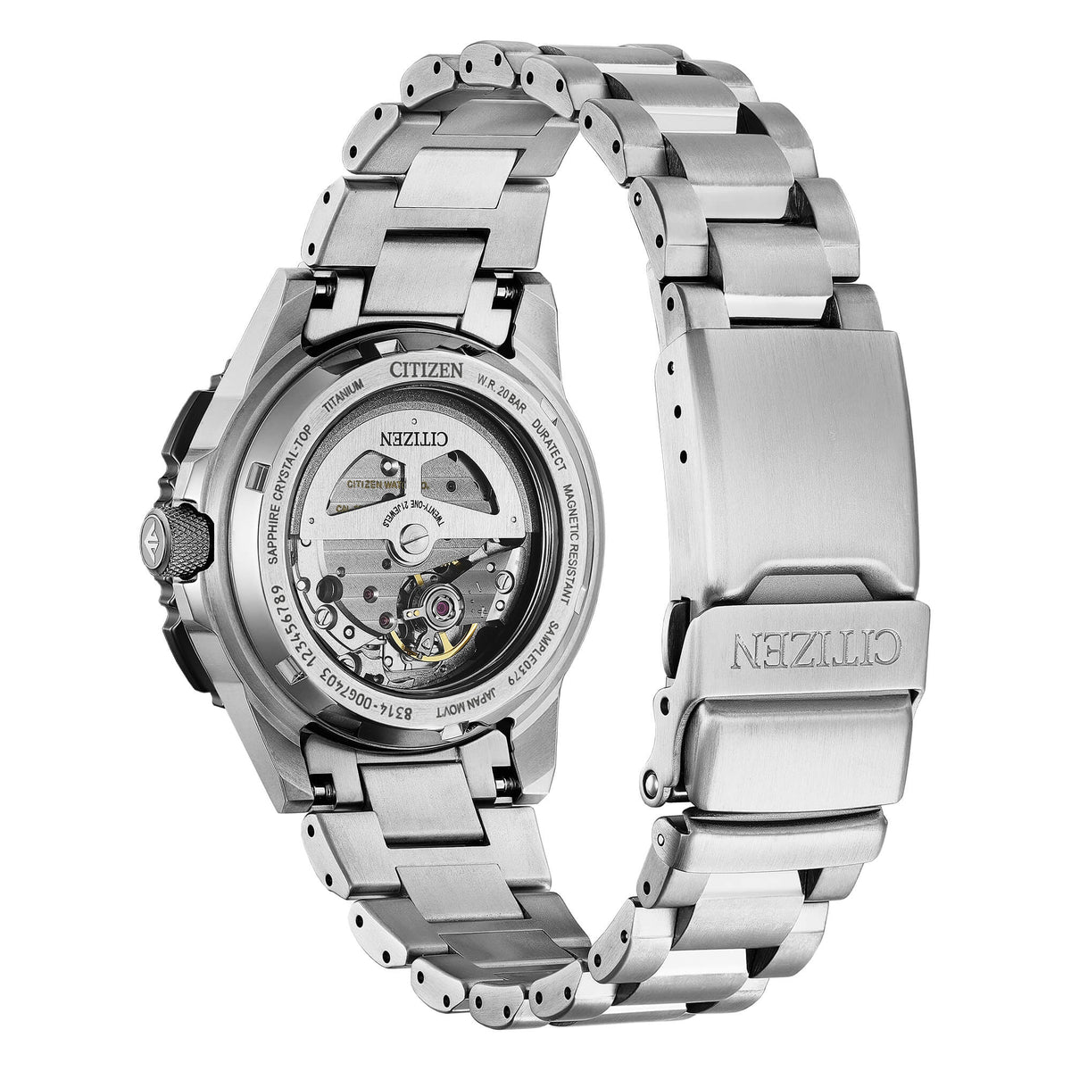 Citizen NK0044-57E Navihawk Automatic — fondello e bracciale