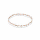 Bracciale Lelune Glamour in argento rosa e perle d'acqua dolce