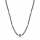 Collana Lelune Glamour in pietre naturali con perla Tahiti ed argento dorato