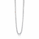 Collana Lelune Glamour con spinello grigio, perle d'acqua dolce e AG925 rosa