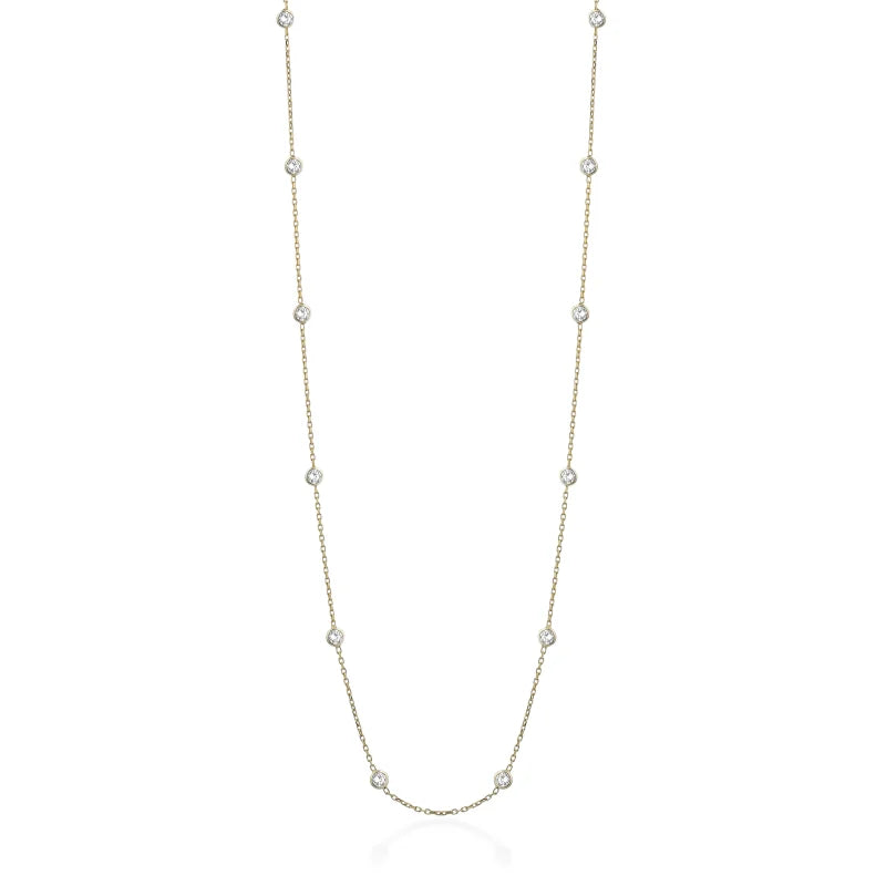 Collana LeLune Glamour in argento giallo con zirconi