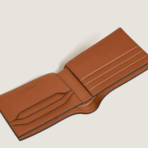 Portafoglio 6 Tasche in Pelle Corteccia Sfumato