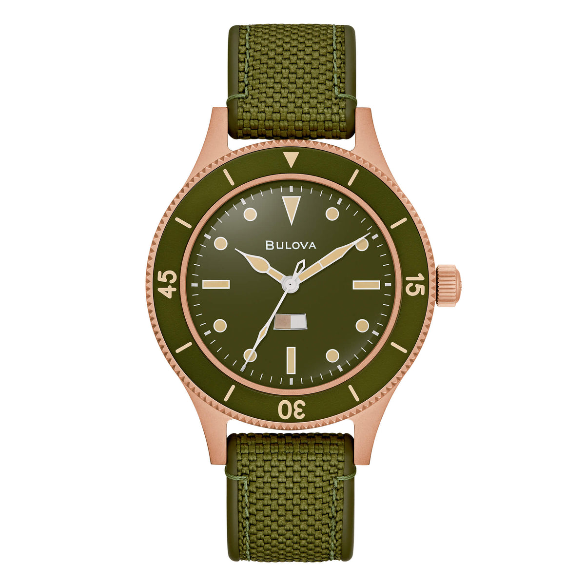 Bulova 98A324 Mil-Ships Bronze 150 Ann. Sp. Ed.