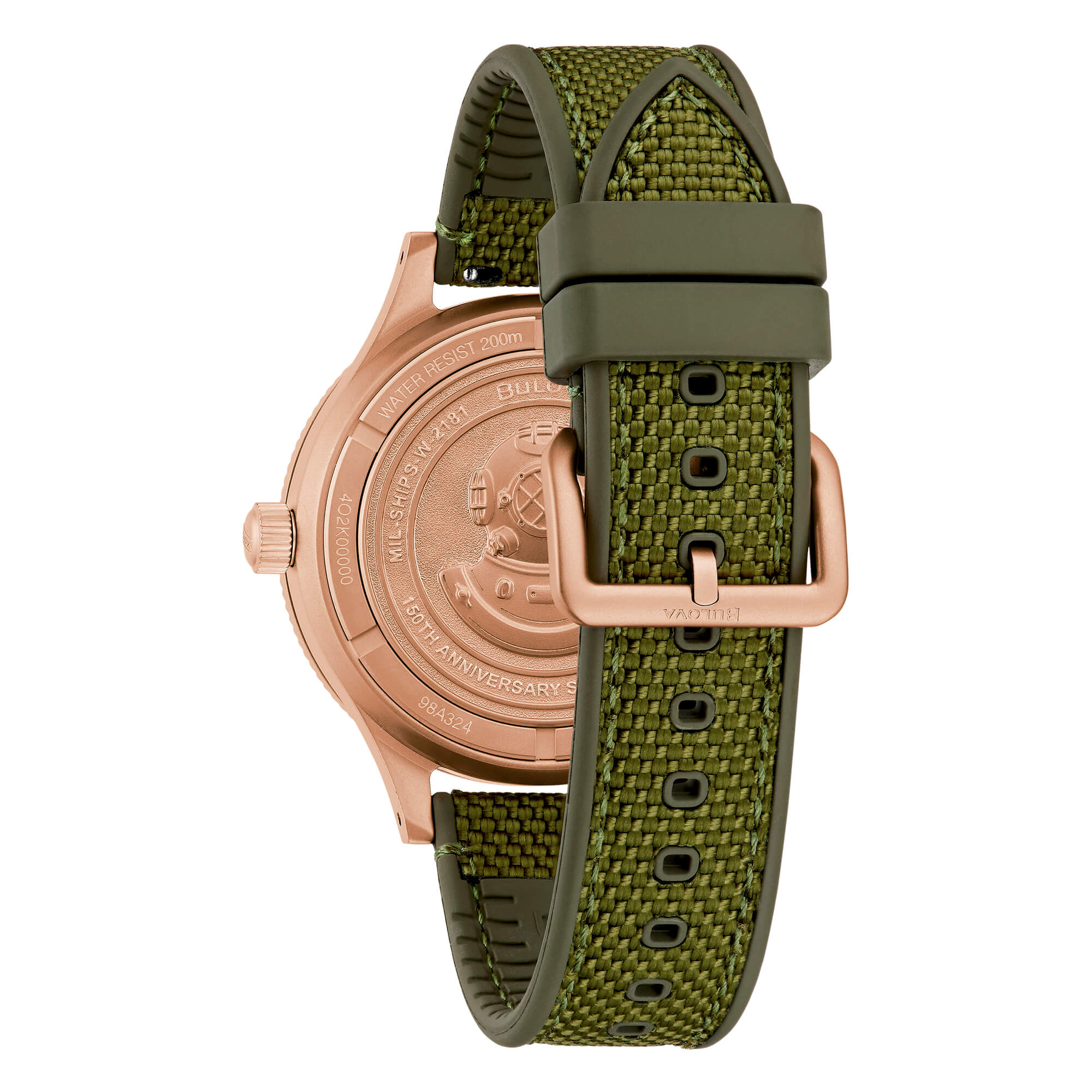 Bulova 98A324 Mil-Ships Bronze 150 Ann. Sp. Ed.
