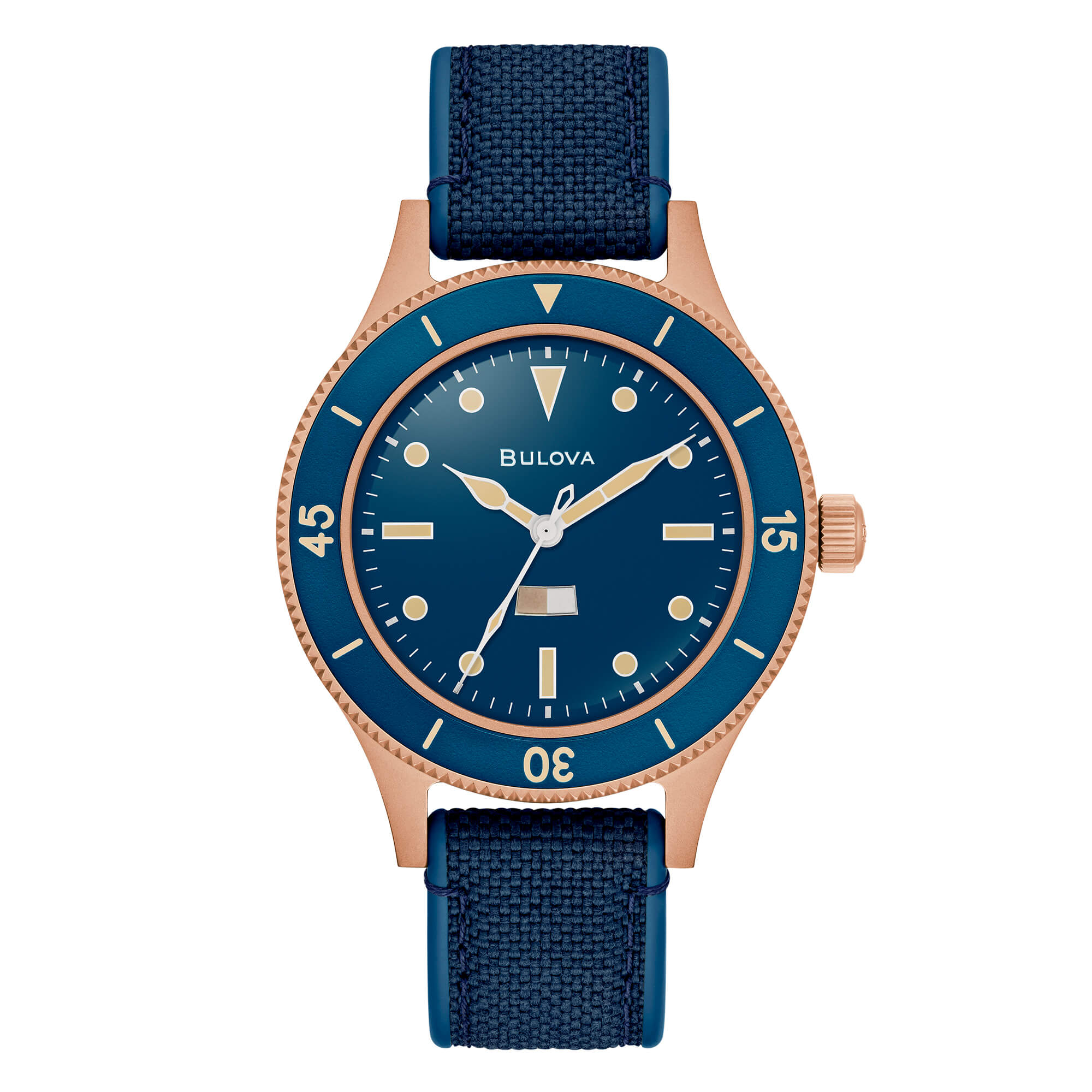 Bulova 98A325 Mil-Ships Bronze 150 Ann. Sp. Ed.