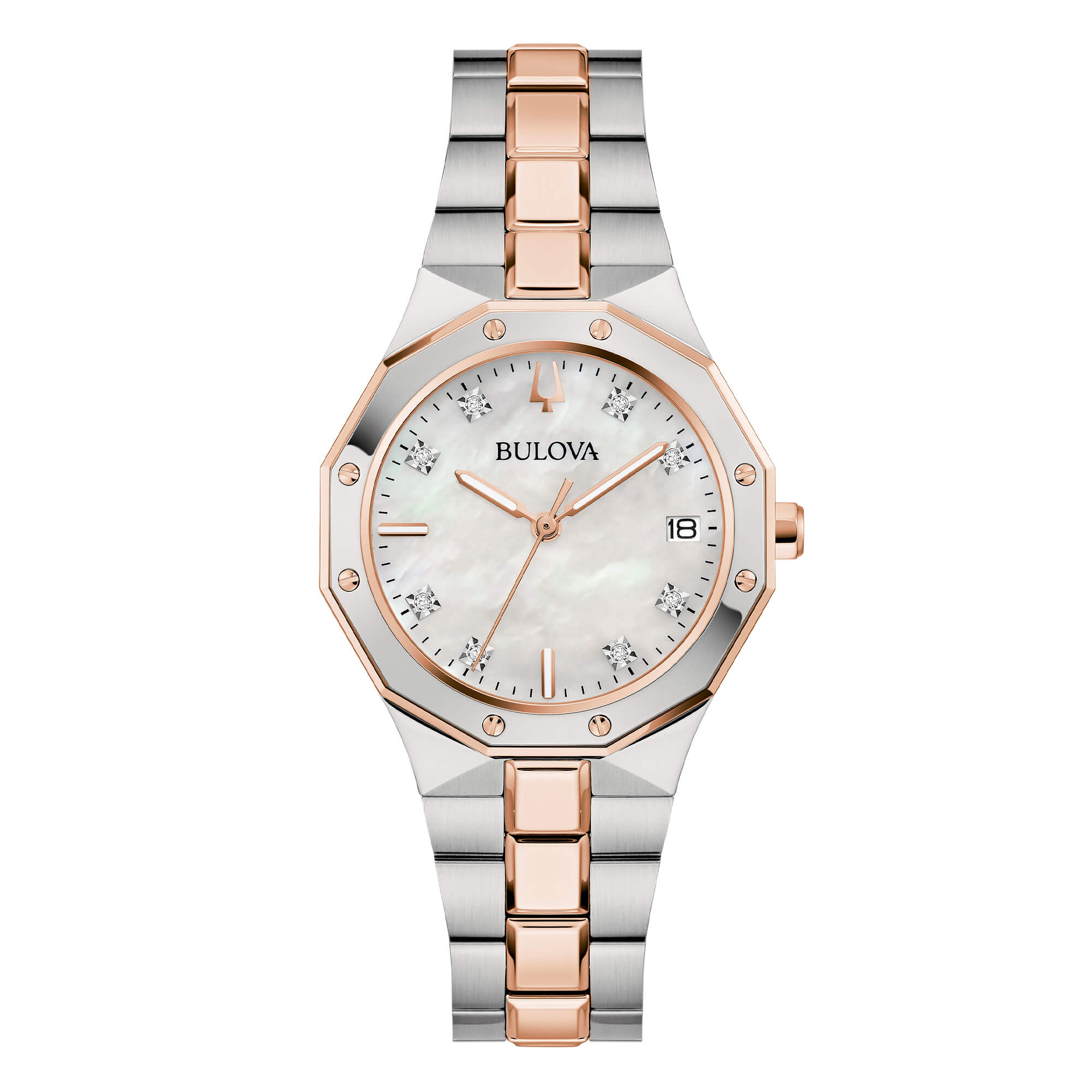 Bulova 98P235 Octagon Lady Diamonds