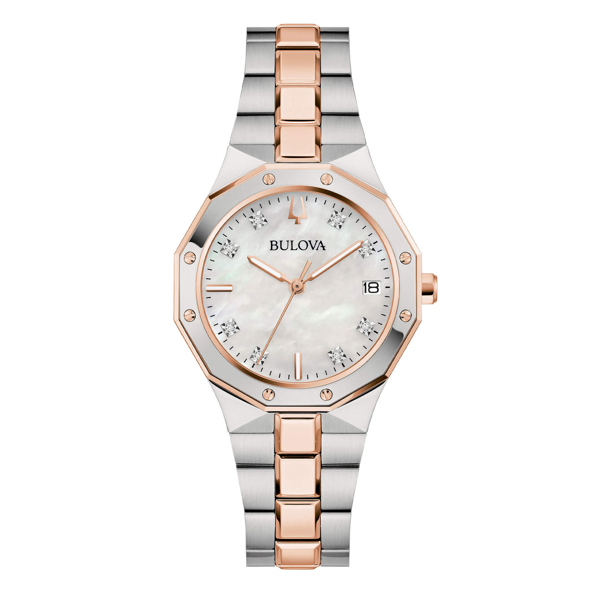 Bulova 98P235 Octagon Lady Diamonds