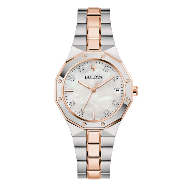Bulova 98P235 Octagon Lady Diamonds