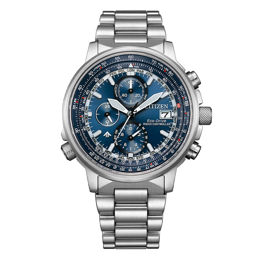 Citizen AT8300-58L Crono Pilot Acciaio 41mm