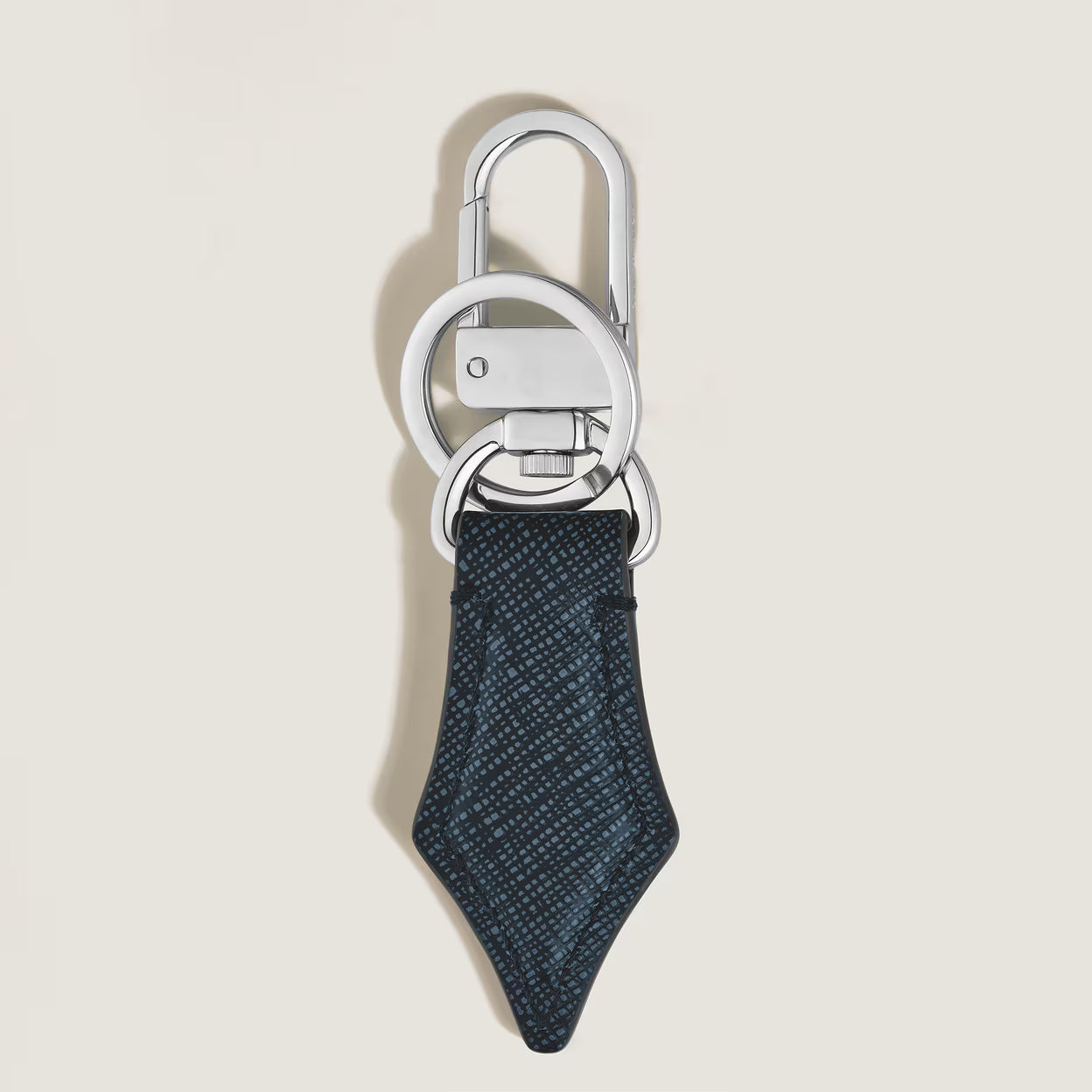 Portachiavi a Forma di Pennino in Pelle Sartorial