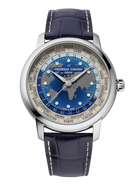 Frederique Constant Classic Worldtimer Manufacture FC-719BLW3H6 quadrante blu sfumato