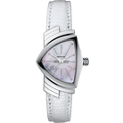Hamilton Ventura Quartz H24211852 quadrante madreperla cinturino pelle bianca