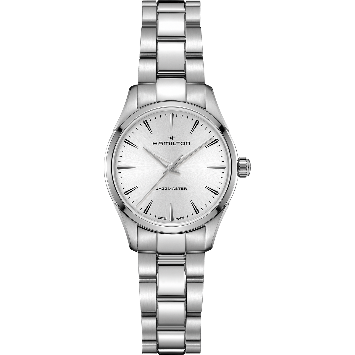 Hamilton Jazzmaster Quartz 32mm H32301181 quadrante argento