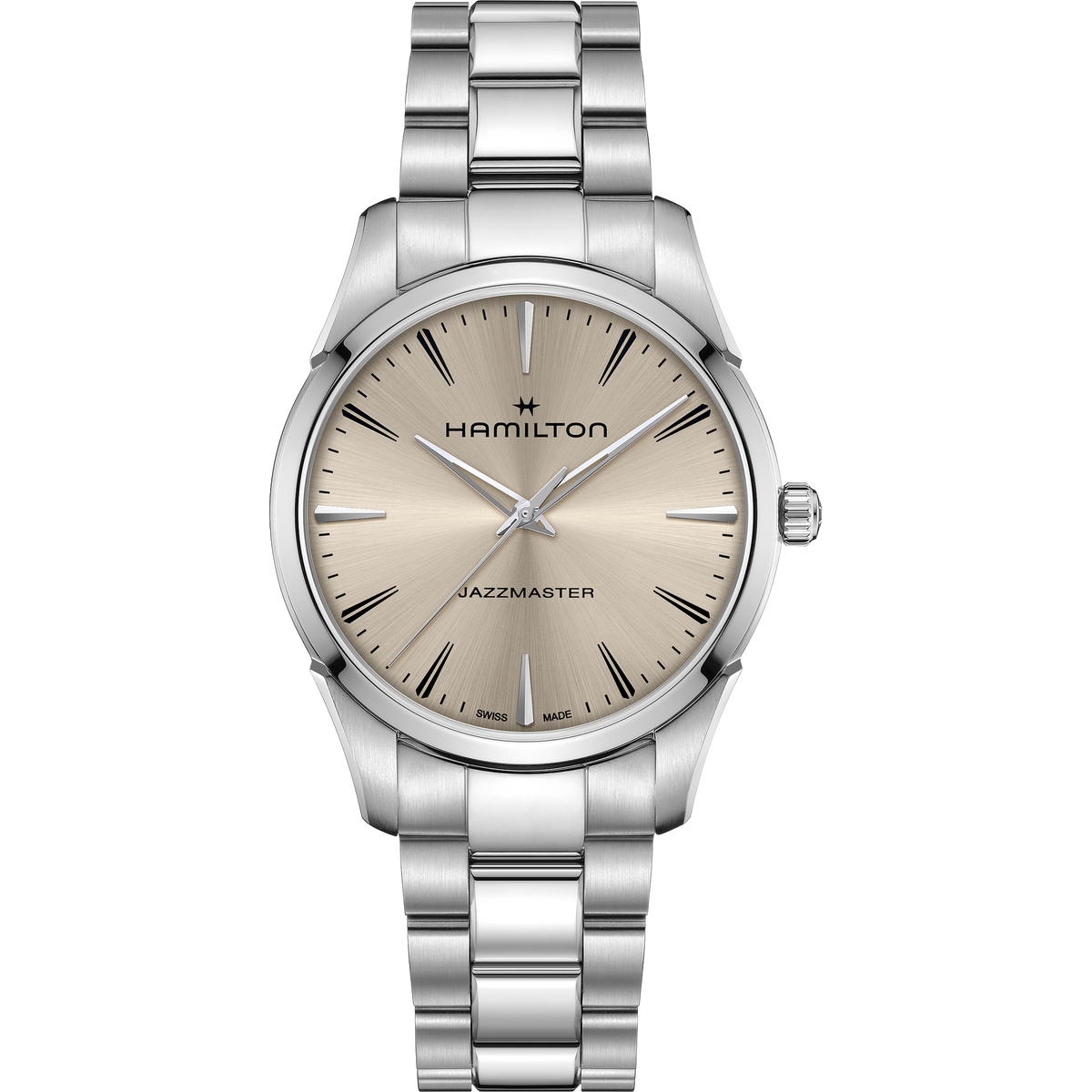 Hamilton Jazzmaster Quartz 40mm H32461121 quadrante beige