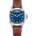 Hamilton Khaki Field King Day-Date 40mm H64475540 quadrante blu cinturino marrone