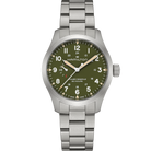 Hamilton Khaki Field Power Reserve 40mm H69509160 quadrante verde bracciale acciaio