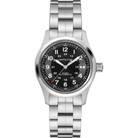 Hamilton Khaki Field Auto H70455133 quadrante nero bracciale acciaio