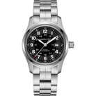 Hamilton Khaki Field Auto H70515137 quadrante nero bracciale acciaio