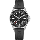 Hamilton Khaki Navy Scuba Auto 40mm H82415330 quadrante nero effetto onde