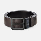 Montblanc Cintura reversibile in pelle marrone/nera da 35 mm