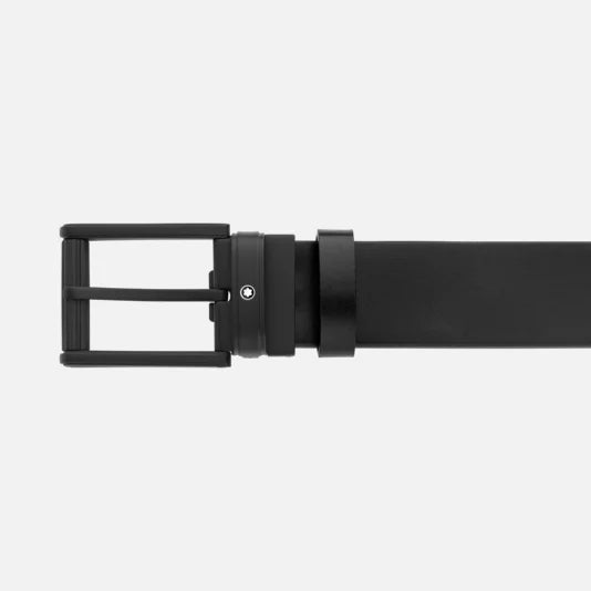 Cintura reversibile 35 mm in pelle blu/nera
