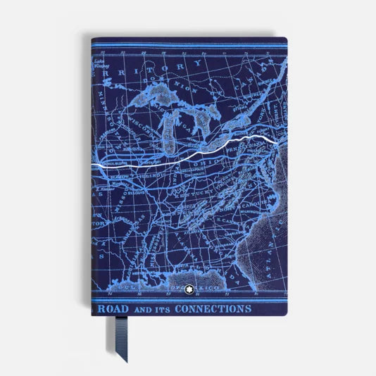 Blocco note medio, Meisterstück Around the World in 80 Days, blu, pagine a righe