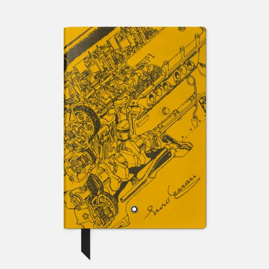 Blocco note #146, piccolo, Great Characters Enzo Ferrari, Giallo Modena - A righe